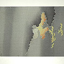 春秋草染名古屋帯　前中心