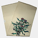 アザミ柄染名古屋帯　帯裏