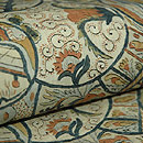 絹更紗名古屋帯　質感・風合