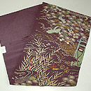 庭苑模様刺繍名古屋帯　帯裏