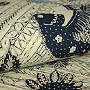 ジャワ更紗名古屋帯　質感・風合