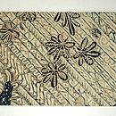 ジャワ更紗名古屋帯　前中心