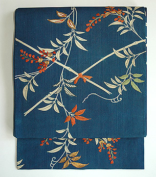 藤棚刺繍名古屋帯