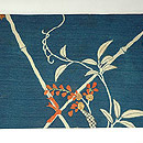 藤棚刺繍名古屋帯　前中心