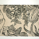 イギリス木綿染名古屋帯　前中心