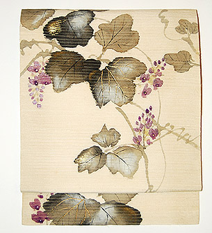 葛の図名古屋帯