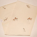 金魚柄絽名古屋帯　帯裏