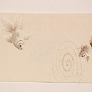 金魚柄絽名古屋帯　前中心