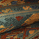 ラオス紋織り名古屋帯　質感・風合