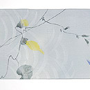 あさがおに糸トンボ名古屋帯　前中心