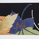 紅葉の図染名古屋帯　前中心