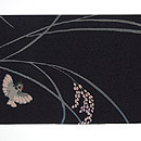 稲穂に雀の図染名古屋帯　前中心