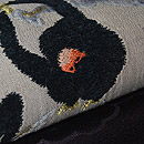 猿と柿の織名古屋帯　質感・風合