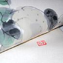 梨手描き名古屋帯 質感・風合