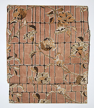 石榴の図染名古屋帯