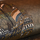 羽二重地帆船名古屋帯 質感・風合