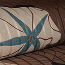 朝顔の名古屋帯　質感・風合