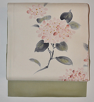 あじさいの名古屋帯