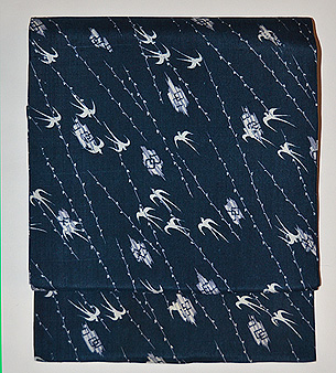 ツバメの名古屋帯