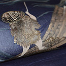 川の風景文様夏帯　質感・風合