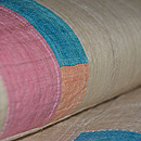 ポシャギ麻名古屋帯　質感・風合