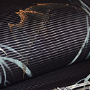 柳に蝙蝠の刺繍絽名古屋帯　質感・風合