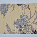 束垣に秋草文様絽縮緬帯　前中心