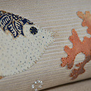 海の中の図絽名古屋帯　質感・風合