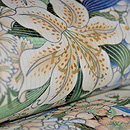 百合の花絽縮緬名古屋帯　質感・風合