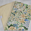 百合の花絽縮緬名古屋帯　帯裏