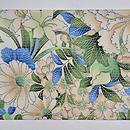 百合の花絽縮緬名古屋帯　前中心