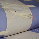 縞に蜻蛉名古屋帯 質感・風合