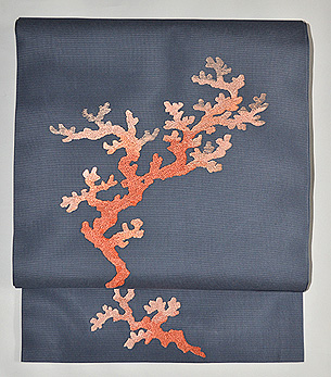 珊瑚の名古屋帯