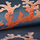 珊瑚の名古屋帯 質感・風合