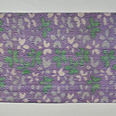 絹麻小花柄名古屋帯 前中心