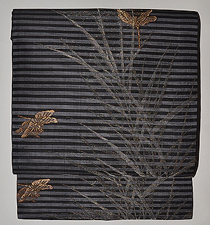 芦とぎんやんま紗名古屋帯