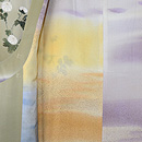 霞に菊文様三日月衿コート 上前