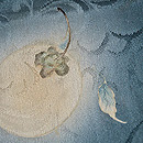 藍鼠地柿の付下 質感・風合