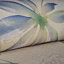 八つ手文様の図小紋 質感・風合