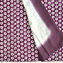 南部しぼり紫根染紬袷　上前