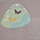 貝合わせの図絵羽織 質感・風合