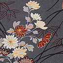 縮緬地菊の図羽織　質感・風合