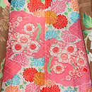 茶色地菊に鉄線の図　上前