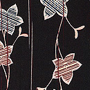 黒地蔓桔梗の図羽織 質感・風合