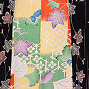 黒地蔓桔梗の図羽織 裏地