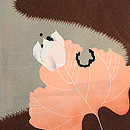 ほおずきの図羽織　質感・風合