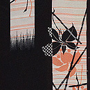 黒地薮小路の図羽織　質感・風合