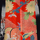 黒地薮小路の図羽織　裏地