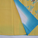 黄色の藪小路付下　上前