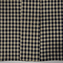 伊兵衛織 白に黒市松　上前